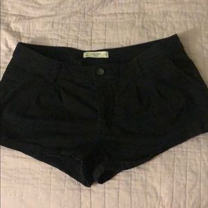 Abercrombie Shorts! Black Shorts, pleated.
